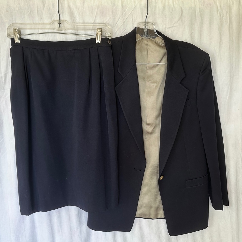 Austin Reed Women’s Classic Navy Suit Jacket and Matching Skirt